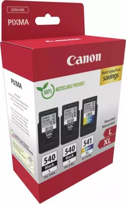 Kartrixhe boje Canon PG-540L x2 / CL-541XL, multi pack (2x e zezë + 1x ngjyrë)