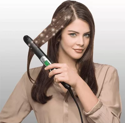 Drejtuese për flokë Braun Satin Hair 7 ST710, e zezë