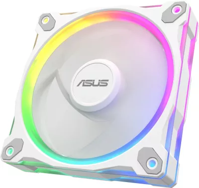 Set ventilatorë ASUS Prime MR120 Fan ARGB, 12 cm, për kasë, Bardhë, 3 copë