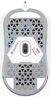 Maus Endorfy GEM OWH PMW3325, RGB, i bardhë