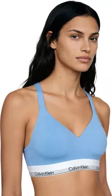 Sutjenë bralette për femra Calvin Klein Underwear LV00QF8500, e kaltër