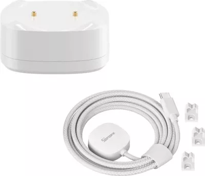 Set sensor për rrjedhje uji Sonoff SNZB-05P me kabllo WLDC200, ZigBee, i bardhë