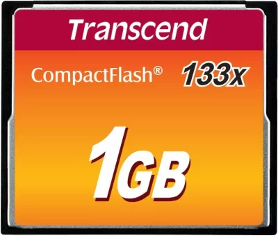 Kartë CompactFlash Transcend 1GB 133x, e zezë