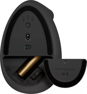 Maus vertikal ergonomik Logitech Lift, për biznes, wireless, Graphite