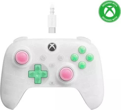 Gamepad 8BitDo Ultimate Mini me kabllo, për Xbox, PC, RET00505, Bardhë