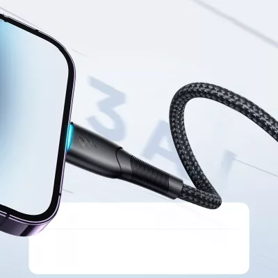 Kabllo Joyroom Starry Series SA32-AL3, USB-A në Lightning, 1m, 3A, e zezë