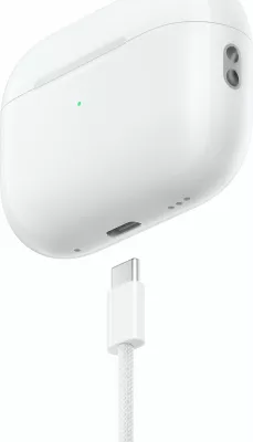 APPLE AirPods Pro (2nd Generation) – Me kuti karikimi MagSafe USB-C, Ngjyrë e bardhë