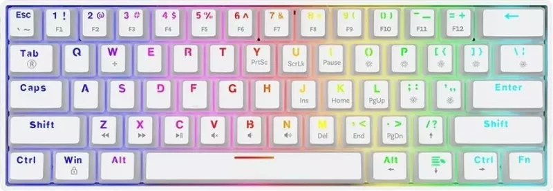 Tastaturë mekanike Savio Whiteout X2, Outemu Brown, Hot Swap, e bardhë