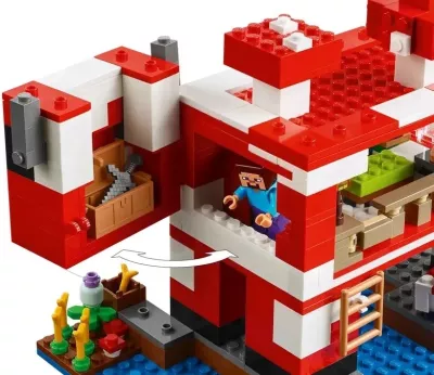 Set LEGO Minecraft 21270 Mooshroom House