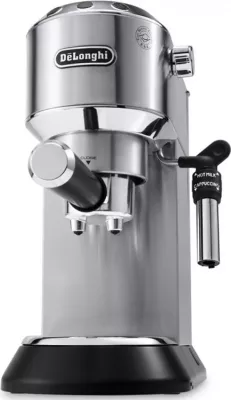 Ekspres kafeje, DeLonghi Dedica EC685.M, 15 bar, 1300 W, sistem kapuçino, trup metalik, ngjyrë metal