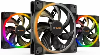 Ventilator kase PC be quiet! Light Wings BL078 140mm PWM ARGB me hub, set 3 copë, i zi