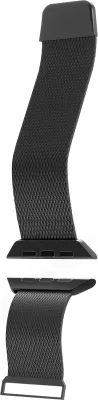Rrip çeliku për Apple Watch Puro Milanese, 38/40/41mm, i zi