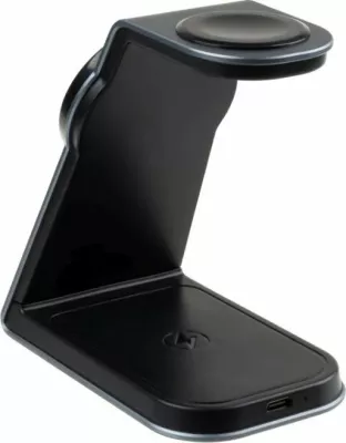 Stativ karikues FIXED MagPowerstation ALU FIXMPOS-AL-GR, karikim pa tela 3-në-1, me kabllo, space gray