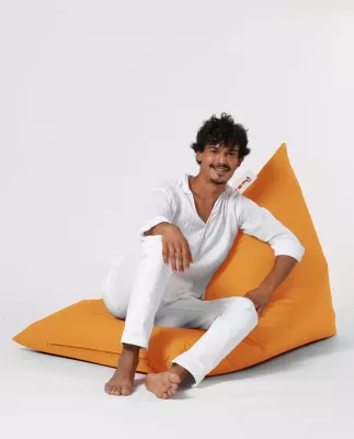 Puf kopshti, ngjyrë portokalli, Pyramid Big Bed, Atelier del Sofa