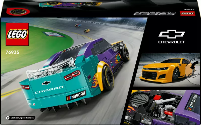 Set ndërtimi LEGO NASCAR Next Gen Chevrolet Camaro ZL1, 328 copë, shumëngjyrësh