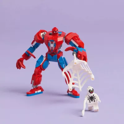 Set ndërtimi LEGO Marvel Mech Spider-Man vs. Anti-Venom 76308, 107 pjesë, 6+