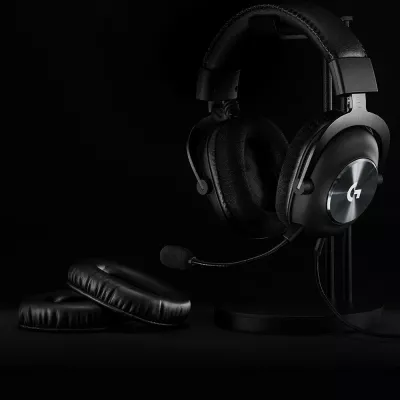 Kufje gaming Logitech G PRO X, me kabllo, 20 - 20000 Hz, 320 g, të zeza