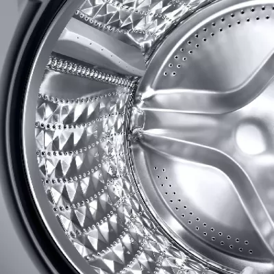 Lavatrice Samsung WW90DG6U8FLEU4 9 kg 1400 rpm klasë A Wi‑Fi AI Ecobubble, e bardhë derë e zezë