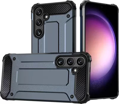 Mbështjellës Hurtel Hybrid Armor për Samsung Galaxy S24 FE, Blu