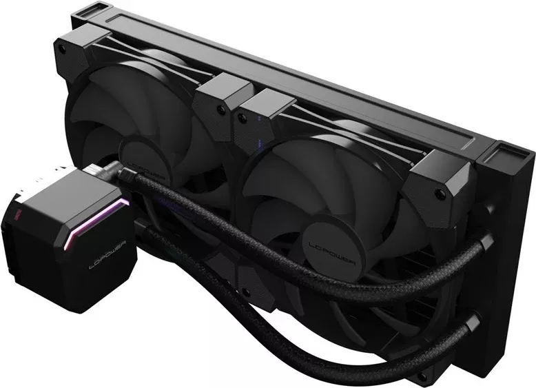 Ftohës uji all-in-one LC-Power LC-CC-280-B, 2x140mm, RGB, i zi