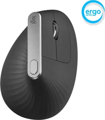 Maus ergonomik vertikal Logitech MX Vertical 4000 DPI, Bluetooth + Unifying, USB-C, i zi