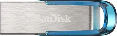 USB SanDisk Ultra Flair 32 GB, USB Type-A, Blu, Argjendtë