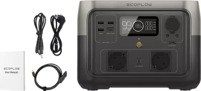 Stacion portativ energjie EcoFlow RIVER 2 Max, 512Wh, 500W, i zi