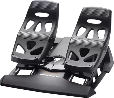 Pedale rudder fluturimi Thrustmaster TFRP, USB/RJ12, për PC/PS4/Xbox