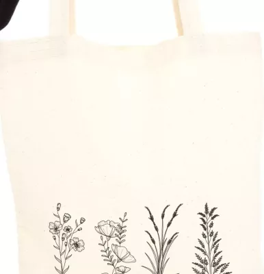 Torbë tote Zoozie Bags, krem, 35x40cm