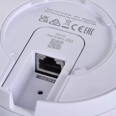 Kamera e sigurisë IP Ubiquiti UVC-G5-Dome, për brenda dhe jashtë, e bardhë