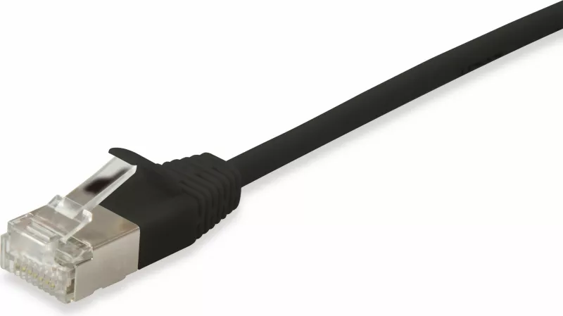 Kabllo rrjeti Equip Cat6a F/FTP Slim 20m e zezë