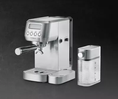 Aparat espresso CASO EspressoGourmet Latte 1821 1350W 20 bar 1.3L/700ml, ngjyrë argjendtë