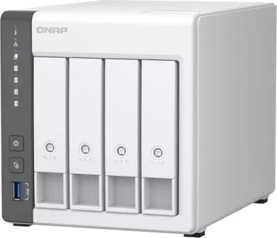 Server NAS Qnap TS-433, 4GB RAM, 4 disqe,  i bardhë