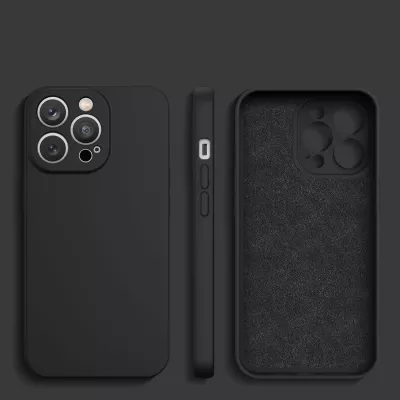 Mbështjellës silikoni Hurtel për Samsung Galaxy A55, i zi