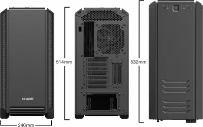 Kasë Be Quiet! Silent Base 601 Window, Midi Tower, ATX, EATX, micro ATX, Mini-ITX, e zezë