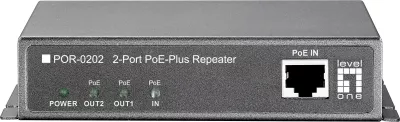 Repeater rrjeti LevelOne PoE, Cascadable, 2 dalje PoE, i zi