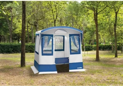 Tendë kuzhine BRUNNER Camp Inn 0426013N 220x220x160 cm PVC, blu/e bardhë, me çantë transporti