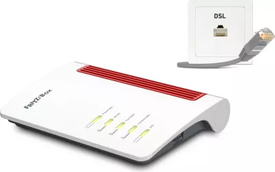 Router, AVM FRITZ!Box 7530 AX 20002930, Wi‑Fi, DSL, e kuqe mbi të bardhë