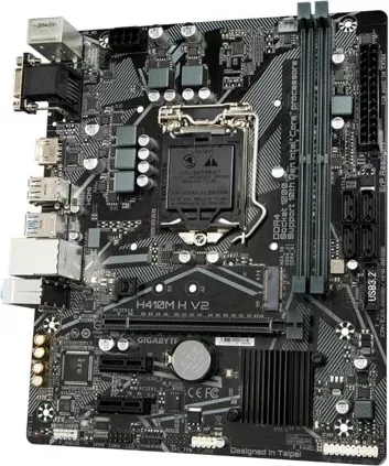 Pllakë amë Gigabyte H410M H V2, Socket LGA 1200, ATX, bronzë