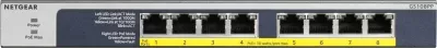 Switch Netgear GS108PP-100EUS, 8 porta, PoE, Gigabit