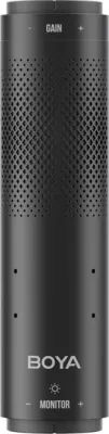 Mikrofon BOYA K9 me kabllo USB-C, 48 kHz 24-bit, RGB, me stendë tavoline dhe pop filter, i zi