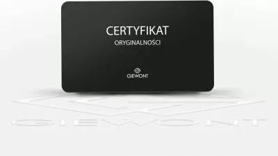 Orë dore Giewont GW8810-A3 Chronograph kuarc qelq safiri 45 mm rrip lëkure, kafe/zezë