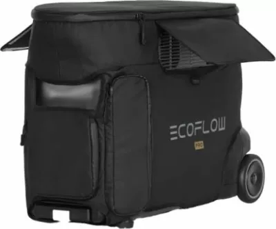çantë transporti EcoFlow DELTA Pro 64x26x40 cm, me rrota, e zezë