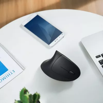 Maus pa kabllo Anker A7852, vertikal, ergonomik, 2.4G, Nano USB, i zi