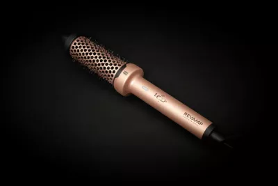 Brushë ngrohëse për stilim flokësh Revamp BR-1400AGD 40 mm ceramic 180°C ionic, rozë ari