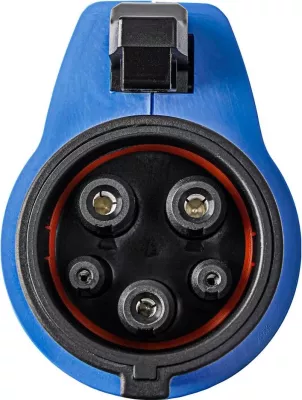 Kabëll karikimi veture elektrike Akyga AK-EC-08, Type 2/Type 1, 1-fazë, 32A, 7.2kW, 6m, zi-kaltër