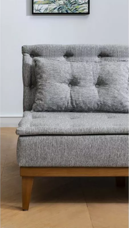 Divan 3-vendësh, shtrat, Atelier del Sofa, ngjyrë gri, Fuoco