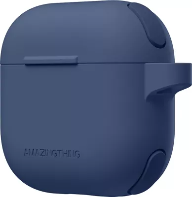Mbështjellës AmazingThing Omni Case për AirPods 4, Kaltër e errët