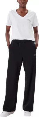 Pantallona sportive për femra Calvin Klein Jeans A-FRENCH TERRY BADG LV047C249G, të zeza [Madhësia: S]