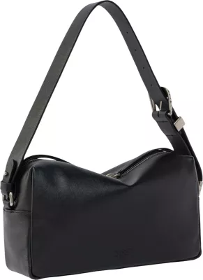 Çantë dore për femra Pinko Bauletto Trittico Sheep Big GR 106761 A3CX, e zezë-argjendtë